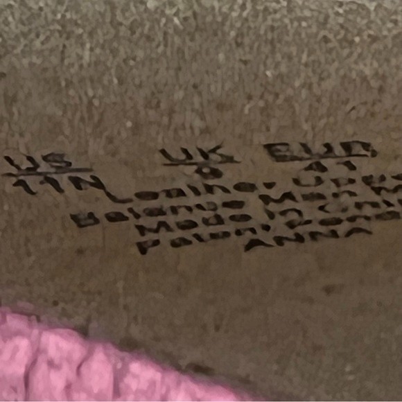 11N 11 NARROW WIDTH Naturalizer Womens Anna Metallic Cranberry Red Leather Heels - Picture 15 of 16